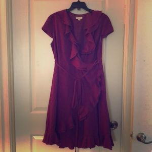 Beautiful Merona for Target fuchsia wrap dress
